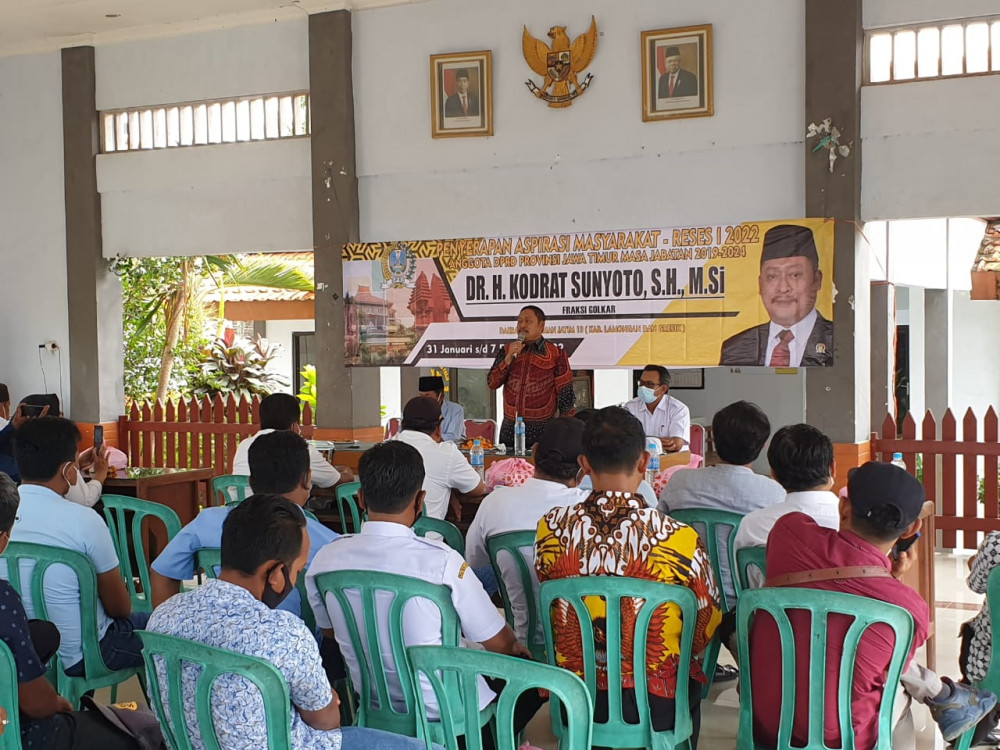 Reses Di Lamongan, Kodrat Sunyoto Disambati Jalan Rusak Dan Kesulitan Ekonomi Akibat Pandemi